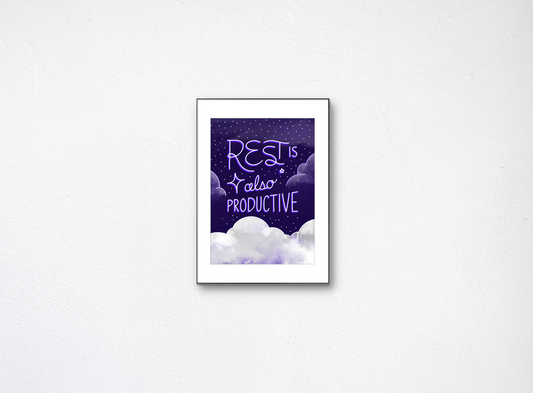 Rest is Also Productive - Color (Art Print)