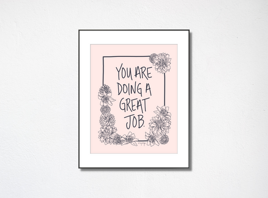 Great Job - Blush (Art Print)