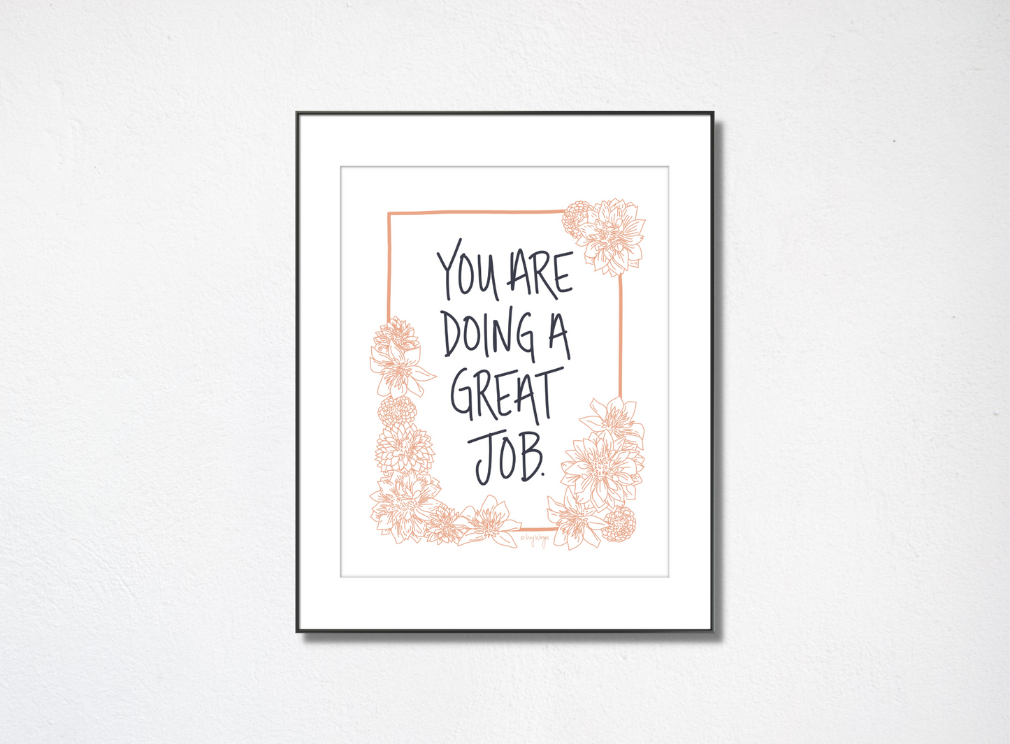 Great Job - Peach (Art Print)
