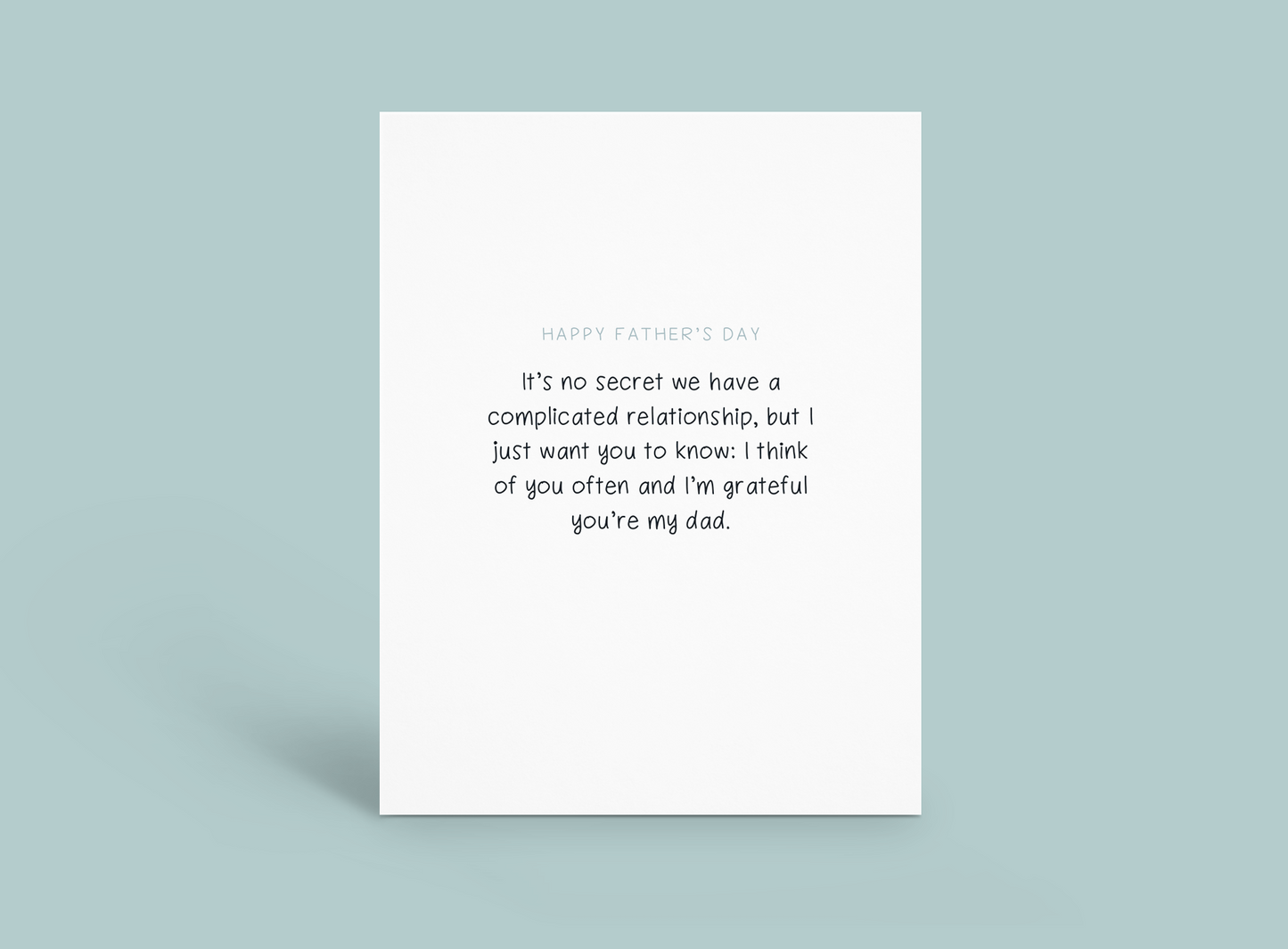 Father’s Day - Complicated