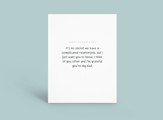 Father’s Day - Complicated