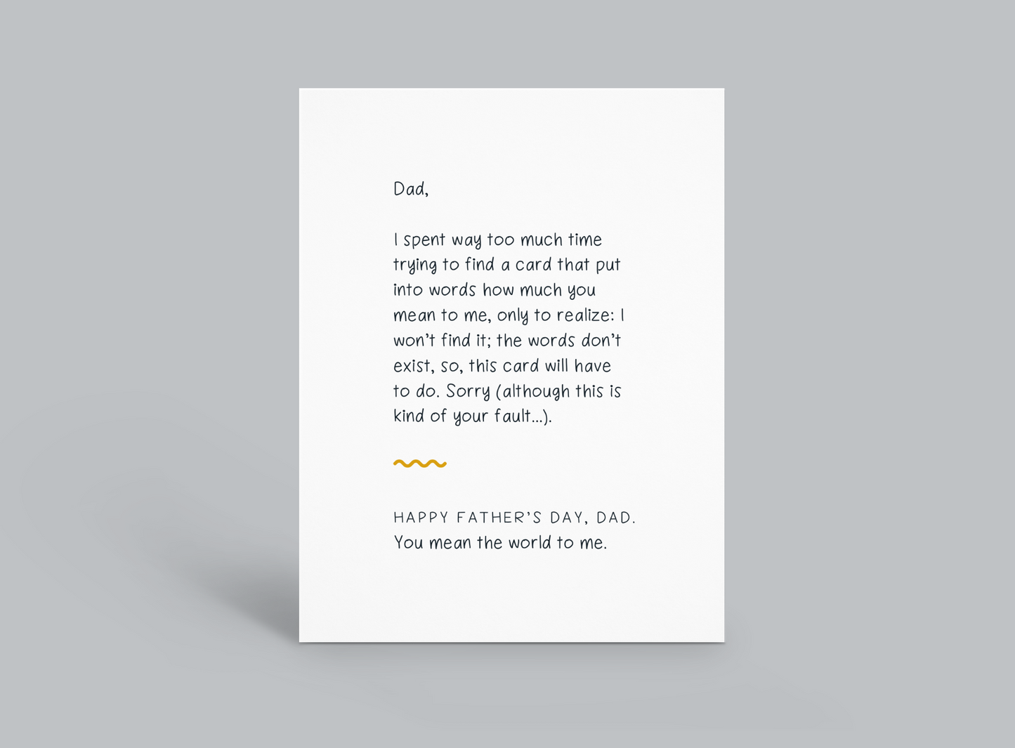 Father’s Day - No Words