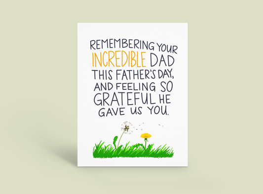 Father’s Day - Remembering Your Dad