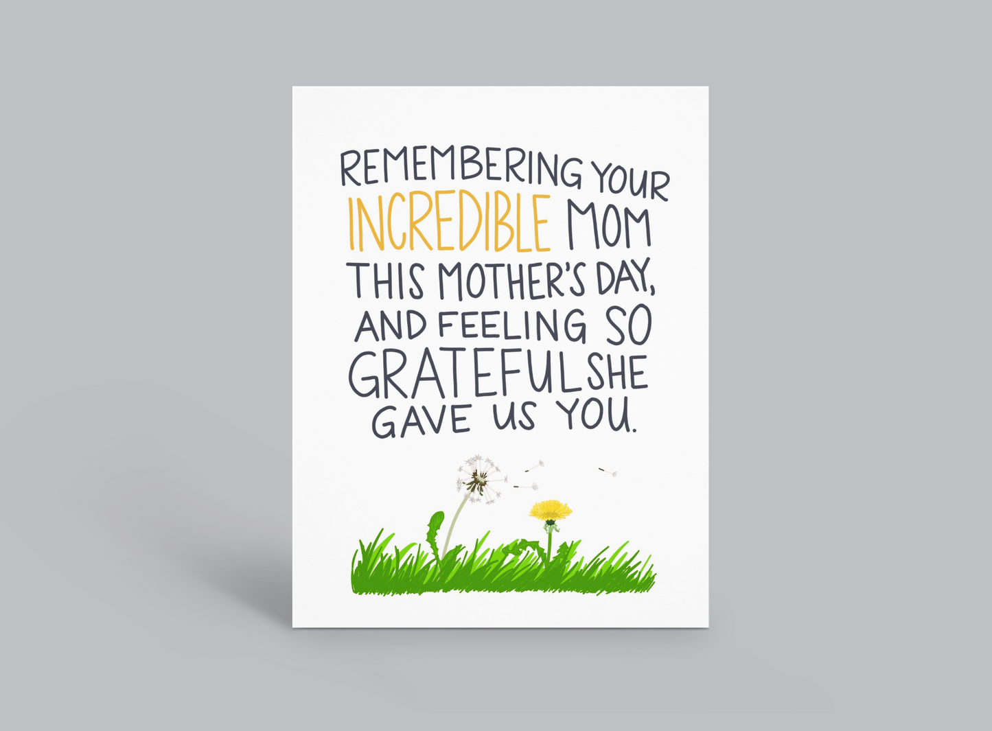 Mother's Day - Remembering Your Mom