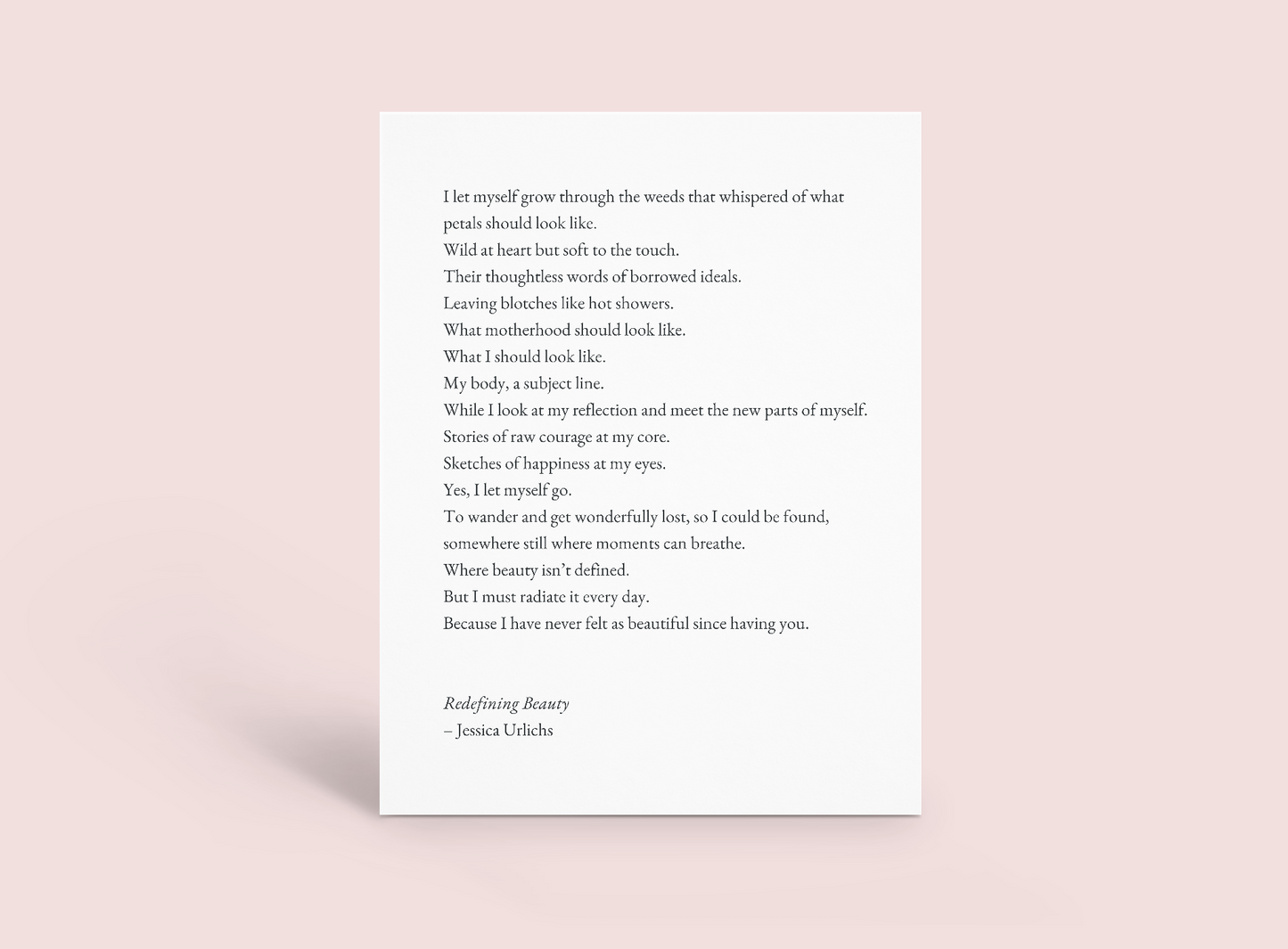 Redefining Beauty - Jessica Urlichs + Hey Weegs