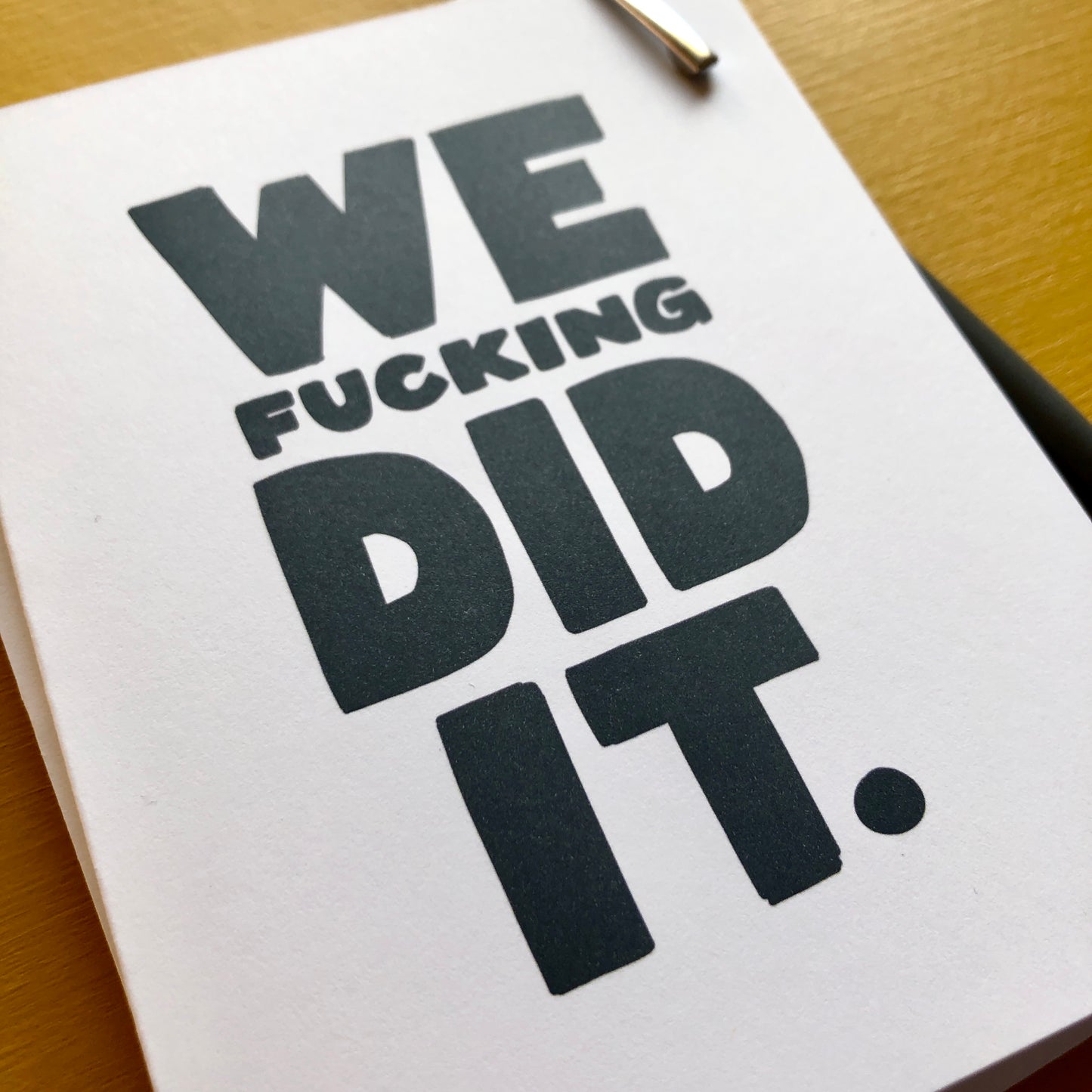 We Fucking Did It