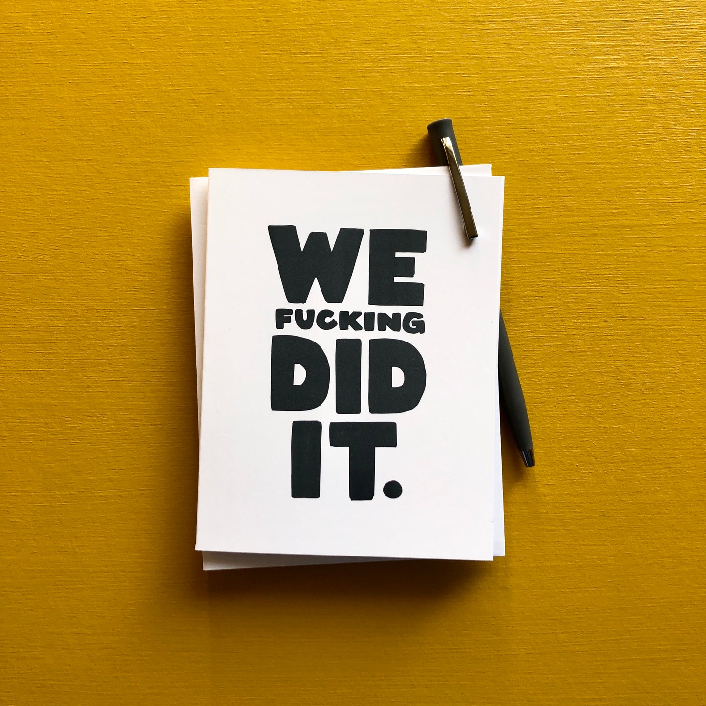 We Fucking Did It