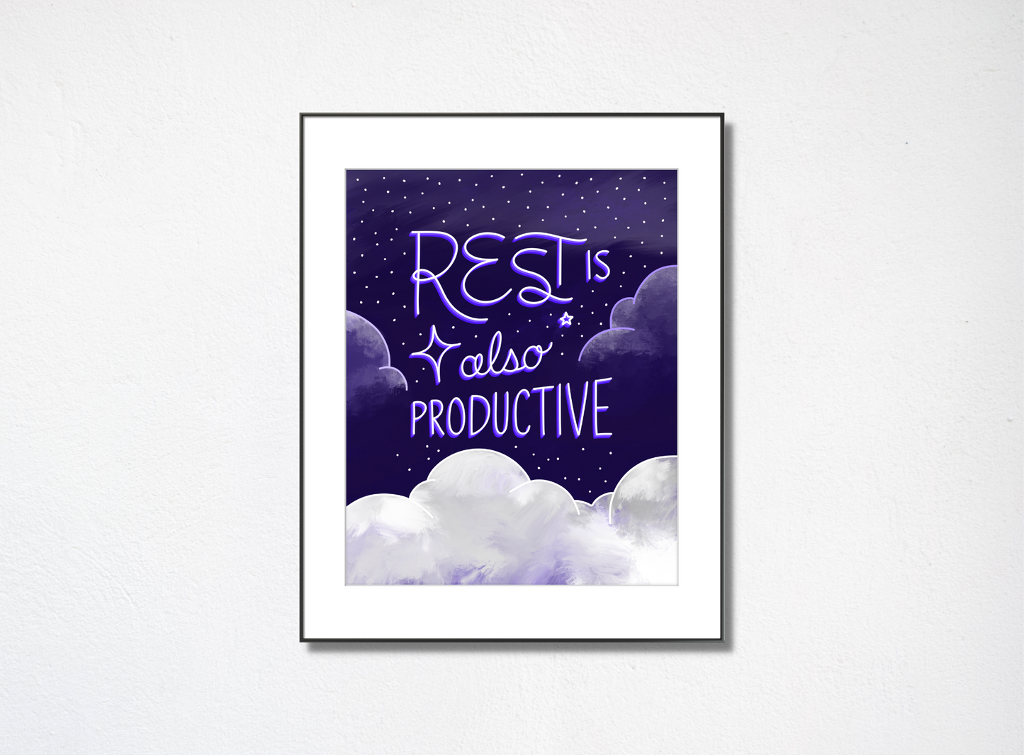 Rest is Also Productive - Color (Art Print)