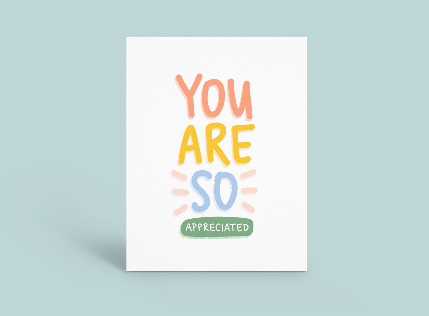 You Are So Appreciated (Postcards)